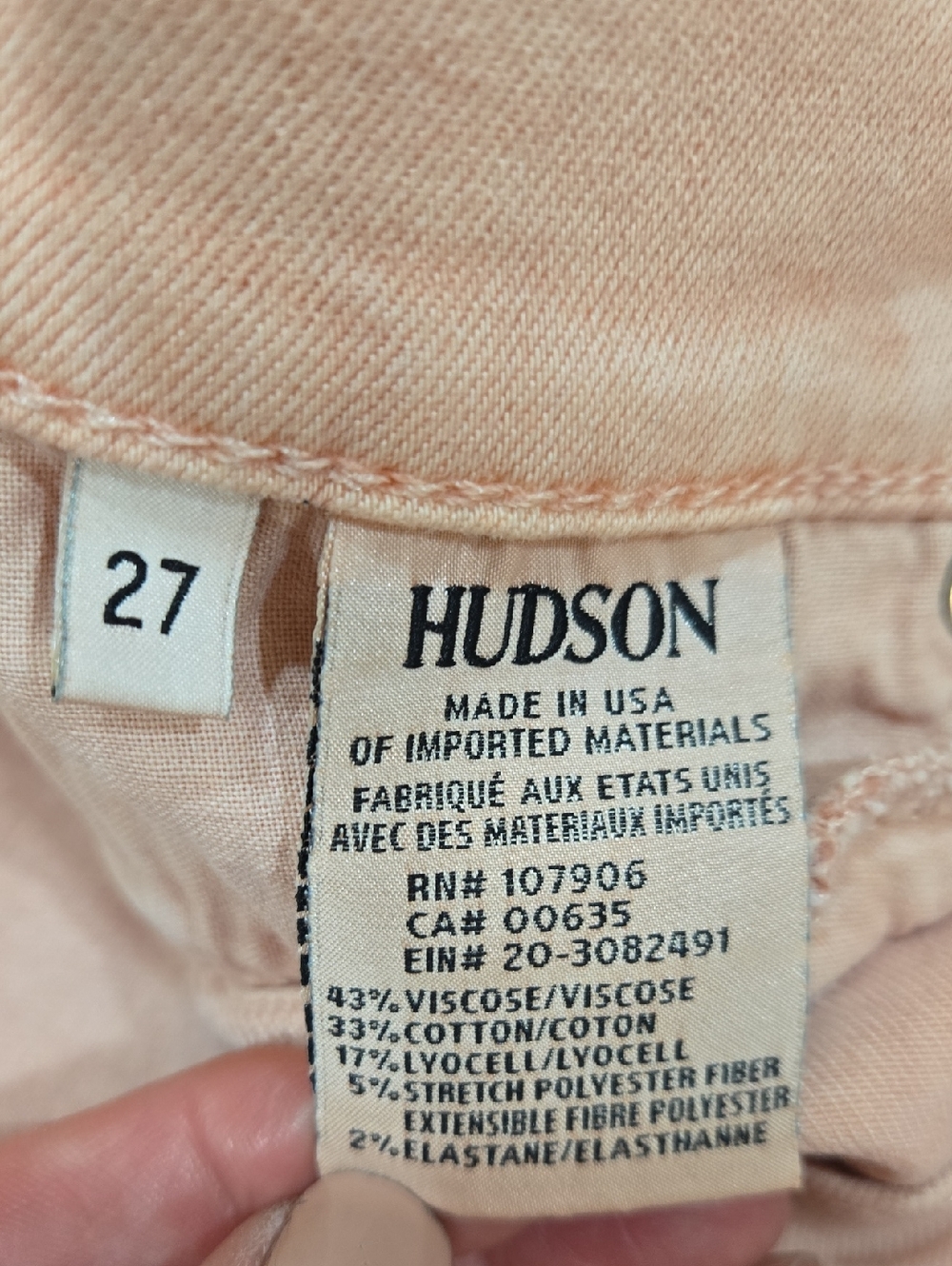 HUDSON Pink Skinny Jeans! - Picture 5 of 5